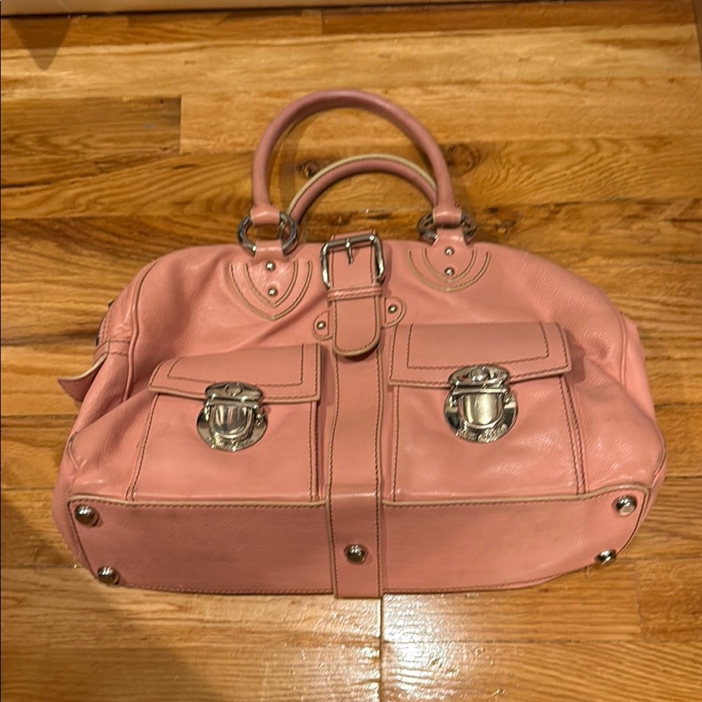 Marc Jacobs Pink Satchel with Silver Accents